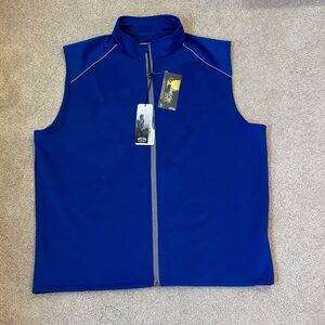 Men's Royal Blue Zip-Up Vest